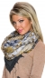 Preview: Loop-Tuch im dezenten Animal-Design - multicolor/gold
